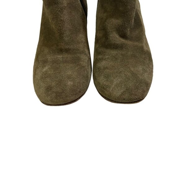 Aquatalia boots women's 37 US 7 gray green suede ankle boot bootie - Picture 3 of 10